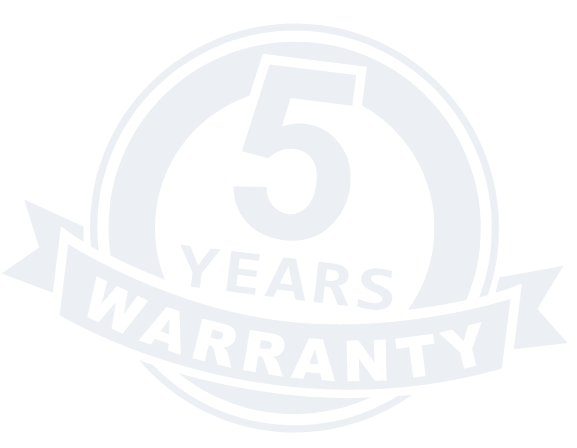 Five years warranty